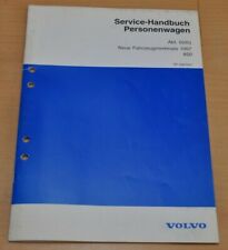 Volvo 850 Neue Fahrzeugmerkmale ab 1997 Werkstatthandbuch Service Handbuch