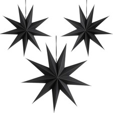Papierstern 30 cm, schwarz