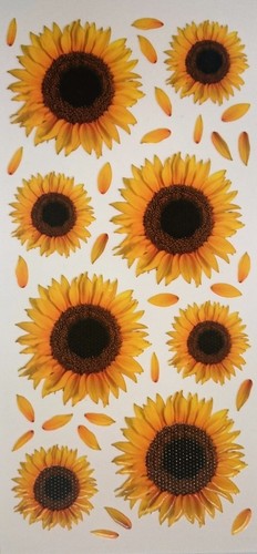 Sticker aufkleber sonnenblumen - sticker,