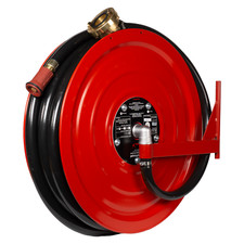 Schlauchhaspel Set f. Wandhydrant 30m formstabiler Schlauch + Haspel + Anschluss