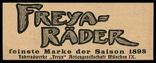 Alte Reklame Werbung 1898