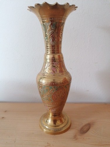 Messing vase kelch farbige - vase,