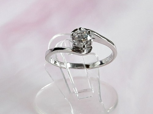 Ring silber 925 zirkonia - silber, weiss