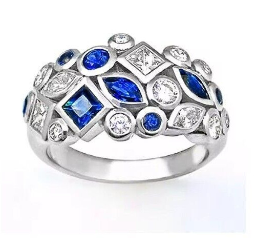 Echt silber 925 marineblau - echt,