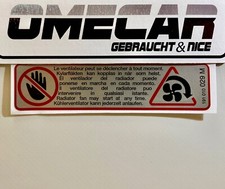 Aufkleber Lüfter Kühler passend für VW Golf 2 GL GT GTI 16V G60 Rallye Corrado 