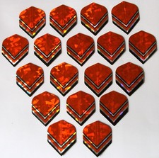 Konvolut  Dartflyer-Neu - 18 Stück-Glitzer-Rot