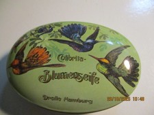 Nostalgische Seife Dr. Dralle, Colibrita , Dose/Kolibris. Satinbeutel, Neuwg.