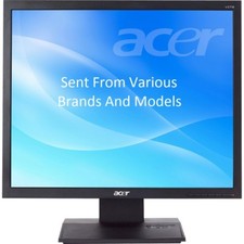 Günstiger 19" ZOLL MONITOR LCD VGA BILDSCHIRM verschiedene Marken DELL HP IBM ACER LG CCTV PC