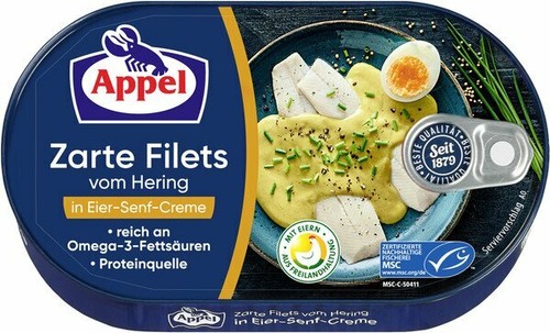 Appel hering filets eier - filets, in