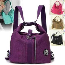 NEU 2 in 1 Damen Rucksack Umhängetasche Schultertasche Handtasche Nylon Sommer