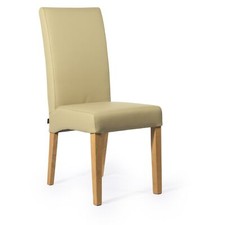 Lederstuhl Bambi Leder Sand Stuhlbeine Eiche Lederstühle Stühle Stuhl 