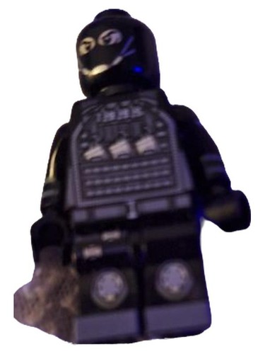 Minifigur soldat schwarz - soldat,