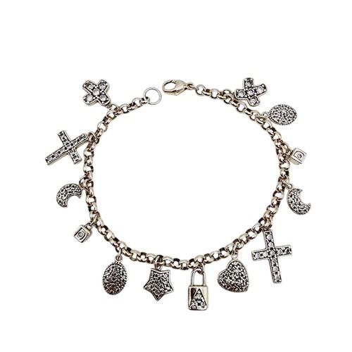 Vintage bettelarmband silber - vintage-bettelarmband,,