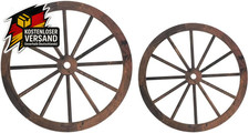 Holz Wagenrad Wanddeko Vintage