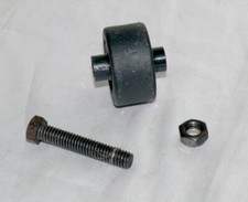 Ersatz Zusatz Laufband Sportgerät Fest Hilfe Rad Rillenkugellager Ø 3,7cm Black