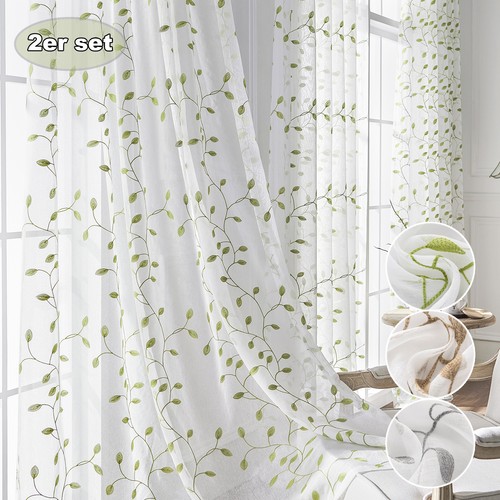2er transparent gardinen - 2er,