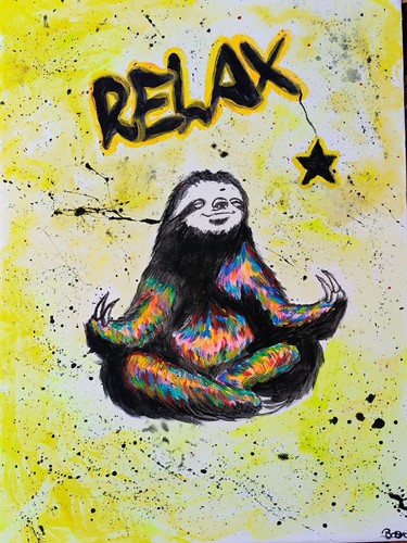 Acrylbild auf leinwand - auf,