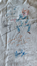 Helge Schneider von Hand signiert Druck auf T-Shirt Gr. XL Bild selten Rarität 