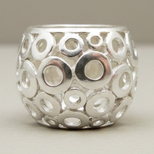 Sterling silber kreis kuppel - sterling,