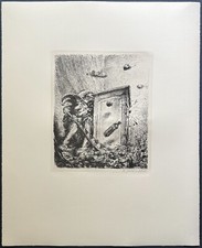 A. Paul Weber, Sie haben mich nie geliebt, Lithographie, 1977, handsigniert