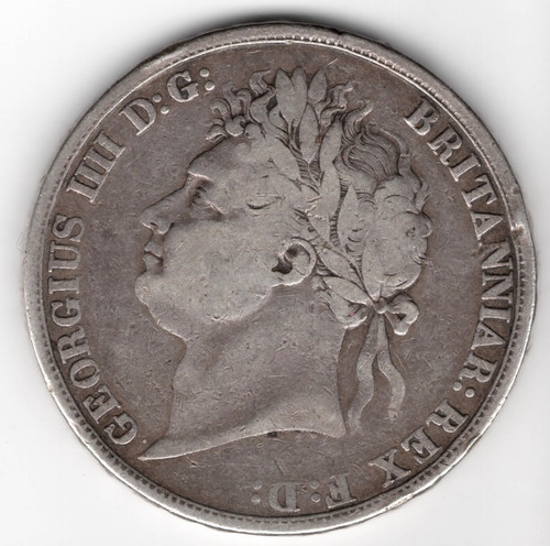 1821 george silber crown - 1821,