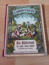 Altes Antikes Kinderbuch, Lämmerweide, Ein Bilderbuch Für Unsre Kinder