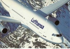 Flugzeug-Postkarte (21)  – Lufthansa – Airbus A340-200