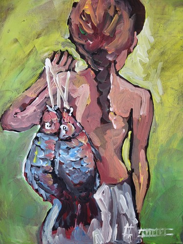 ölbild abstrakt gemälde - Ölbild,