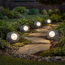 Solarleuchte Außenlampe Stein