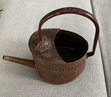Alte dekorative Gießkanne massiv Kupfer vintage