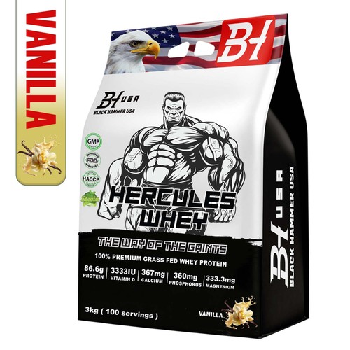 Hercules whey 3kg vanille - vanille,