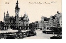 Elbing Elblag Preussen: Friedrich-Wilhelm-Platz, Rathaus; 1915 (467)
