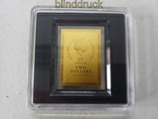 Tokelau Sitting Bull Goldmünze 999 zu 1/200 oz im Acrylglasrahmen im Etui (59536