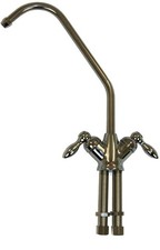 Wasserarmatur 2 Wege Wasserhahn Trinkwasserhahn silber chrom Kran 2way faucet