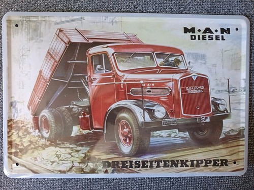 Blechschild man diesel - blechschild,