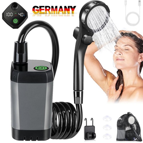Tragbare campingdusche 6000mah - tragbare,