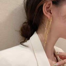 Ohrhänger Lange Kette  Silber