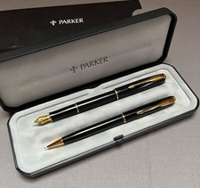 PARKER  SONNET | Laque Schwarz | Füllhalter F30 und Dreh-Bleistift K30