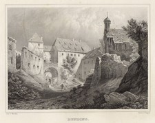 Runding b. Cham Original Stahlstich Poppel 1846