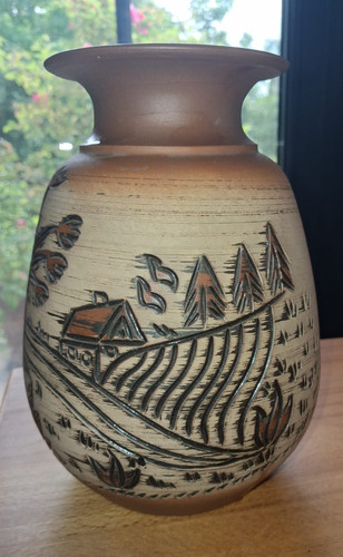 Ton vase groß - ton,