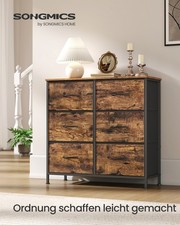 SONGMICS Kommode, Schrank, Aufbewahrungsschrank, für Schlafzimmer, Flur