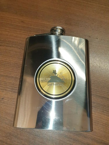 Edelstahl flachmann mit - edelstahl,