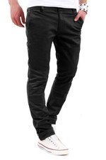 behype. Herren Basic Chino Jeanshose Stretch Jeans Regular Slim-Fit Hose 80-0310