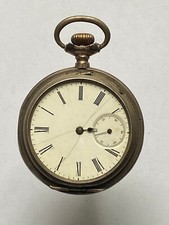 Tavannes Watch - Herren-Taschenuhr  800er Silber , Halbmond/Krone - Werk läuft