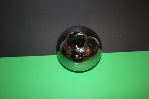 Lampenschirm kugel grau chrom - grau,