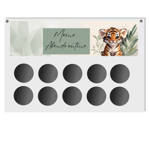 Magnettafel abendroutine für - magnettafel,