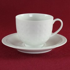 Kaffeetasse & Untertasse Arzberg Form 2375 Golfball weiß