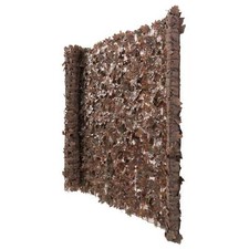 B-Ware Sichtschutz, Verkleidung für Balkon Terrasse Zaun, 500x150cm Ahorn braun