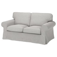 Ikea Bezug für Ektorp 2-er Sofa Tallmyra black white 504.724.36