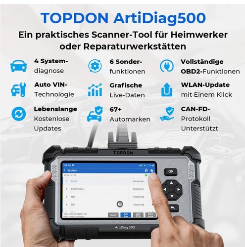 Topdon artidiag500 obd2 - topdon,